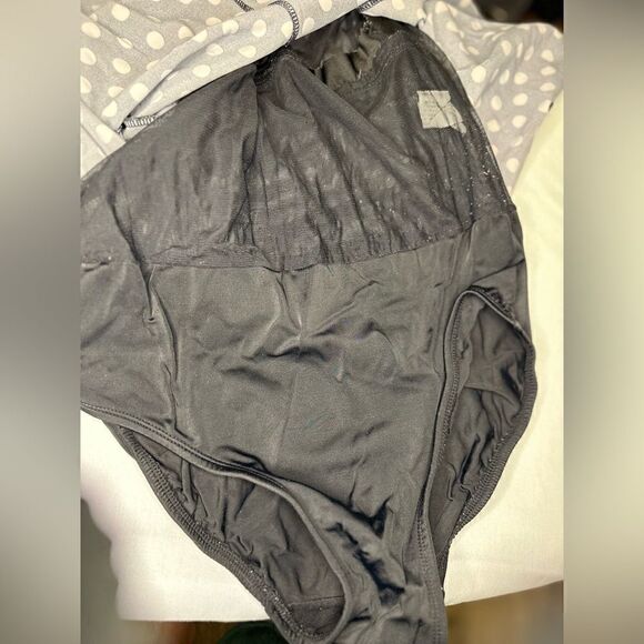 Longitude Black Polka Dot One Piece Swim Dress - Picture 8 of 9